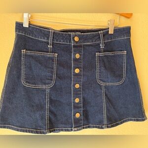 Altar'd State Denim Mini Skirt Size Medium